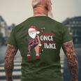 I Check It Once Then I Check It Twice Santa 1989 Christmas Men's T-shirt Back Print Gifts for Old Men I Check It Once Then I Check It Twice Santa 1989 Christmas Men's T-shirt Back Print Gifts for Old Men