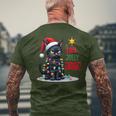 Is This Jolly Enough Christmas Black Cat Men Men's T-shirt Back Print Gifts for Old Men