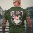 Hail Santa Retro Cute Santa Claus Pink Goth Christmas Men's T-shirt Back Print Gifts for Old Men Hail Santa Retro Cute Santa Claus Pink Goth Christmas Men's T-shirt Back Print Gifts for Old Men