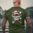 Party Elf Partnerlook Elfen Weihnachten Ugly Christmas T-Shirt mit Rückendruck Geschenke für alte Männer