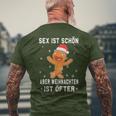 Sex Istchön Aber Weihnachten Is Öfter Lebkuchen Christmas T-Shirt mit Rückendruck Geschenke für alte Männer