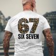 67 シックスセブン イタリアンブレインロットジェネレーションアルファスラングミーム メンズTシャツ バックプリント 高齢者への贈り物