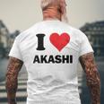 I Heart Akashi Japan Loveouvenir Japonais T-shirt imprimé au dos Cadeaux pour les vieillards