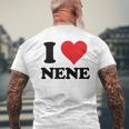 I Heart Nene 名 I Love パーソナライズ メンズTシャツ バックプリント 高齢者への贈り物