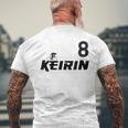 Keirin Pink Number 8 ピンクジャージ ナンバー8 レーシングリング メンズTシャツ バックプリント 高齢者への贈り物