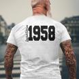Limited Edition 1958年生まれ、68歳の誕生日 メンズTシャツ バックプリント 高齢者への贈り物