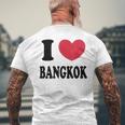 I Love Bangkok バンコクが大好き メンズTシャツ バックプリント 高齢者への贈り物