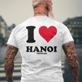 I Love Hanoi メンズTシャツ バックプリント 高齢者への贈り物