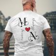 M & N カップル イニシャル 結婚式 記念日 新築祝い メンズTシャツ バックプリント 高齢者への贈り物