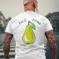 Nice Pear Fruity Égétalien T-shirt imprimé au dos Cadeaux pour les vieillards
