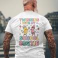 Twinning With My School Bestie Cute Matching Friend Twin Day Men's T-shirt Back Print Gifts for Old Men