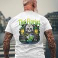 ウィードパンダ コスチューム 大麻好き 喫煙パンダ 「バックプリント」 メンズTシャツ バックプリント 高齢者への贈り物