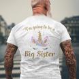キッズ Bigister ユニコーン I'm Going To Be A Bigister メンズTシャツ バックプリント 高齢者への贈り物
