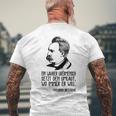 フリードリヒ・ニーチェ哲学 ドイツ哲学 メンズTシャツ バックプリント 高齢者への贈り物