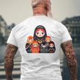 マトリョーシカ ロシア人形 入れ子人形 マトリョーシカ 長袖tシャツ メンズTシャツ バックプリント 高齢者への贈り物