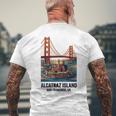 ヴィンテージ アルカトラズ島 サンフランシスコ ゴールデンゲート ベイエリア メンズTシャツ バックプリント 高齢者への贈り物