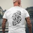 伝統的な本物のマオリ族タトゥーニュージーランド。 メンズTシャツ バックプリント 高齢者への贈り物