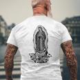 聖母デグアダルーペ サンマリア バックプリント クリスチャン メンズTシャツ バックプリント 高齢者への贈り物
