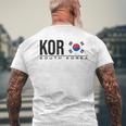 韓国国旗 韓国スポーツゲーム アスレチックジャージースタイル メンズTシャツ バックプリント 高齢者への贈り物