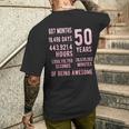 50歳の誕生日 男女 面白い 50歳 メンズTシャツ バックプリント 彼への贈り物