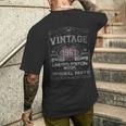 61歳の誕生日ギフト ヴィンテージ 1961年生まれ 1961年 メンズTシャツ バックプリント 彼への贈り物