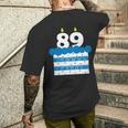 89 歳の誕生日番号 89 89 歳の誕生日番号 長袖tシャツ メンズTシャツ バックプリント 彼への贈り物