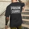 Agent Correctionnel Application De La Loi Prison Guard T-shirt imprimé au dos Cadeaux pour lui