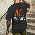 Beadg 5弦 ベース ギター プレーヤー ベーシスト パースペクティブ メンズTシャツ バックプリント 彼への贈り物