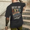 Best Of 1970 カセットテープ 56年 音楽 レトロ 誕生日 メンズTシャツ バックプリント 彼への贈り物