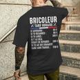 Bricoleur Tarif Horaire Bricolage Bricole Homme Drôle T-shirt imprimé au dos Cadeaux pour lui