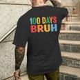 Bruh 100Th Day Ofchool 100 Days Ofchool シャツ キッズ 男の子 メンズTシャツ バックプリント 彼への贈り物
