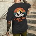 Cabin Crew 2026 Mountain Vacation Family Matching Group Men's T-shirt Back Print Gifts for Him