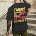 Cadeau Humoristique Fan De Ketchup T-shirt imprimé au dos Cadeaux pour lui