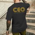 Ceo チーフエンターテインメントオフィサー メンズTシャツ バックプリント 彼への贈り物