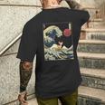 Cerf Kanagawaague Drôleurf Animal T-shirt imprimé au dos Cadeaux pour lui
