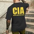 Cia クーガー検査剤 ファニー Cia メンズTシャツ バックプリント 彼への贈り物