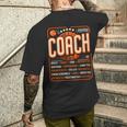 Coach Definition コーチtシャツ 男性用 面白いコーチ 長袖tシャツ メンズTシャツ バックプリント 彼への贈り物