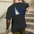 Cool Nyc New York Citytatue Of Liberty With Usa Flag メンズTシャツ バックプリント 彼への贈り物