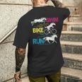 Course Natationélo Licorne Drôle Triathlète Triathlon T-shirt imprimé au dos Cadeaux pour lui