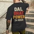 Dal Bhat Power 24 Hour ネパールトレッキングデザイン メンズTシャツ バックプリント 彼への贈り物