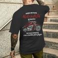 Di Festa Del Papà Divertente Idea Moto Papà Motociclista Maglia A Manica T-shirt da uomo con stampa posteriore Regalos para él