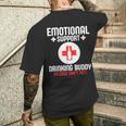Emotionalupport Drinking Buddy Adultarcastic Humor メンズTシャツ バックプリント 彼への贈り物