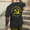 Friendly Neighbourhood Communist 面白い共産主義 メンズTシャツ バックプリント 彼への贈り物