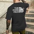 Pig Face Parody Meat Lover Outdoor 長袖tシャツ メンズTシャツ バックプリント 彼への贈り物