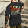 Fur Dad Man Mythnack Dealer Paw Cat Dog Festa Del Papà T-shirt da uomo con stampa posteriore Regalos para él