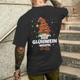 Glühwein Wichtel Weihnachten T-Shirt mit Rückendruck Geschenke für Ihn