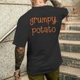 Grumpy Potato Matching Couples Thanksgiving Men's T-shirt Back Print Gifts for Him