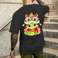 Happy Lunar Chinese New Year 2025 Cute Babynake Dragon メンズTシャツ バックプリント 彼への贈り物