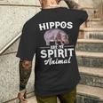 Hippos Are Mypirit アニマルシャツ – Hippos Lover メンズTシャツ バックプリント 彼への贈り物