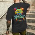 Hoy Es El Cumpleaños De Mi Hermano Feliz Cumpleaños Mi Hermano Camiseta Hombre Estampado Espalda Regalos para él